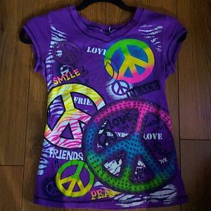 Peace Shirt Kids Short Sleeve